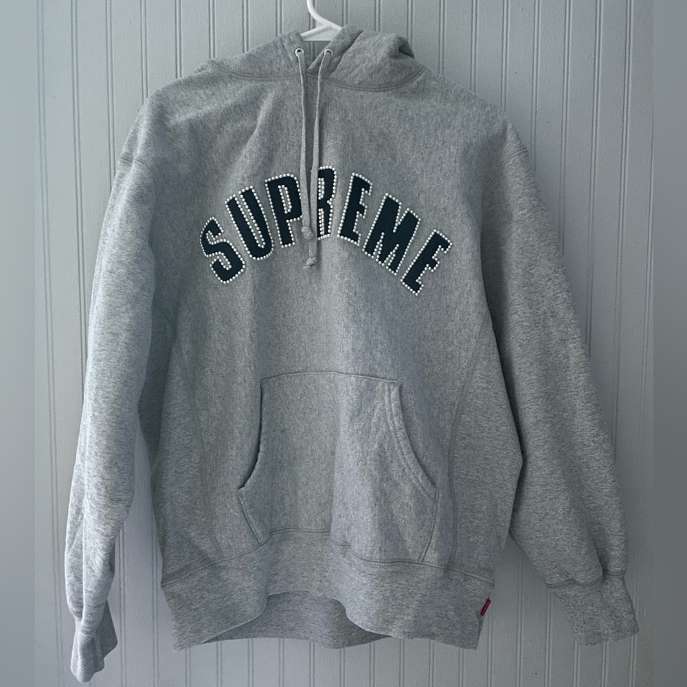 Grey pearl Supreme hoodie